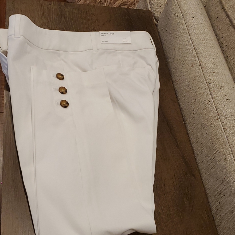 white loft ankle trousers